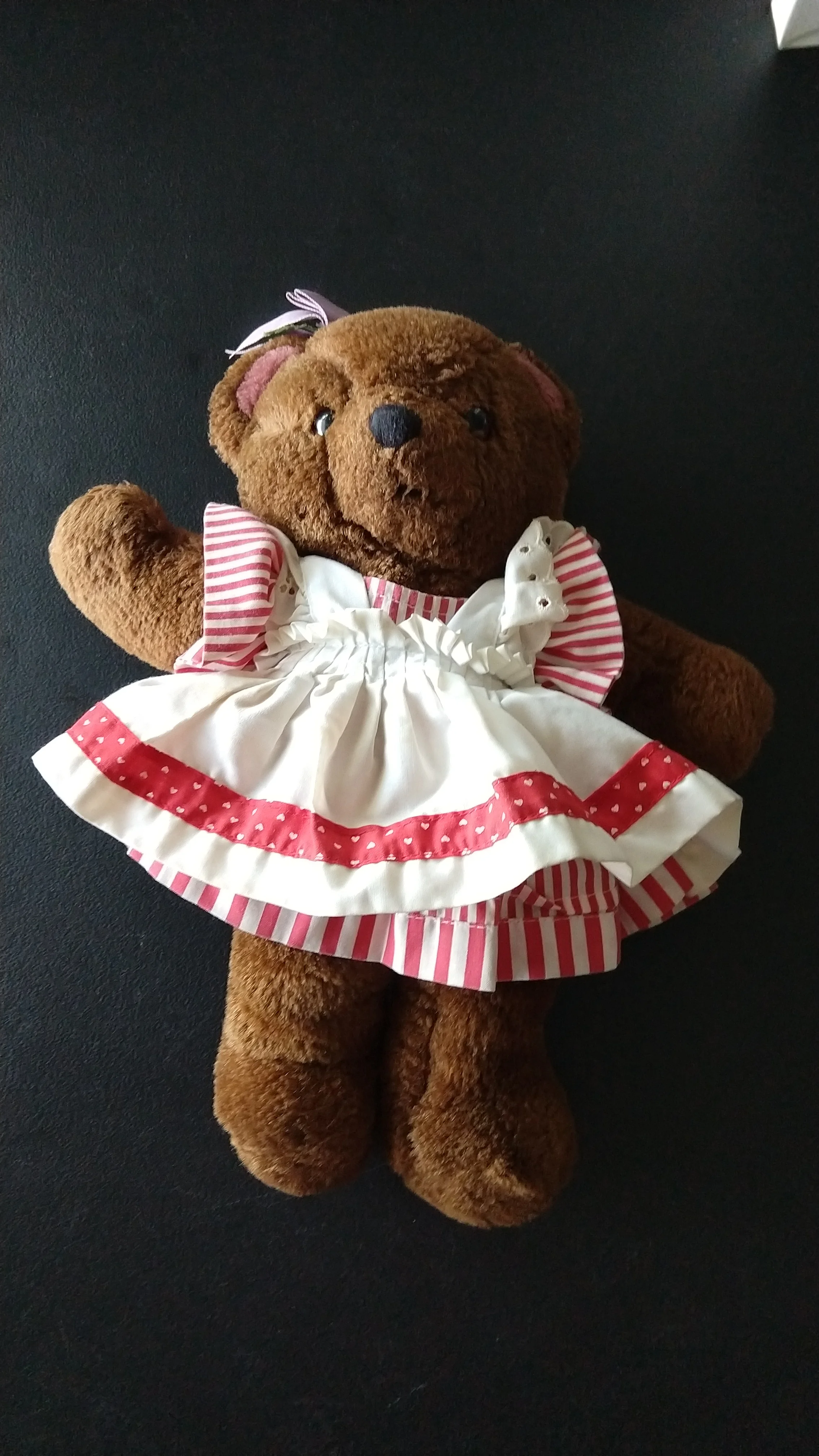 Original photo of Betty the teddy bear