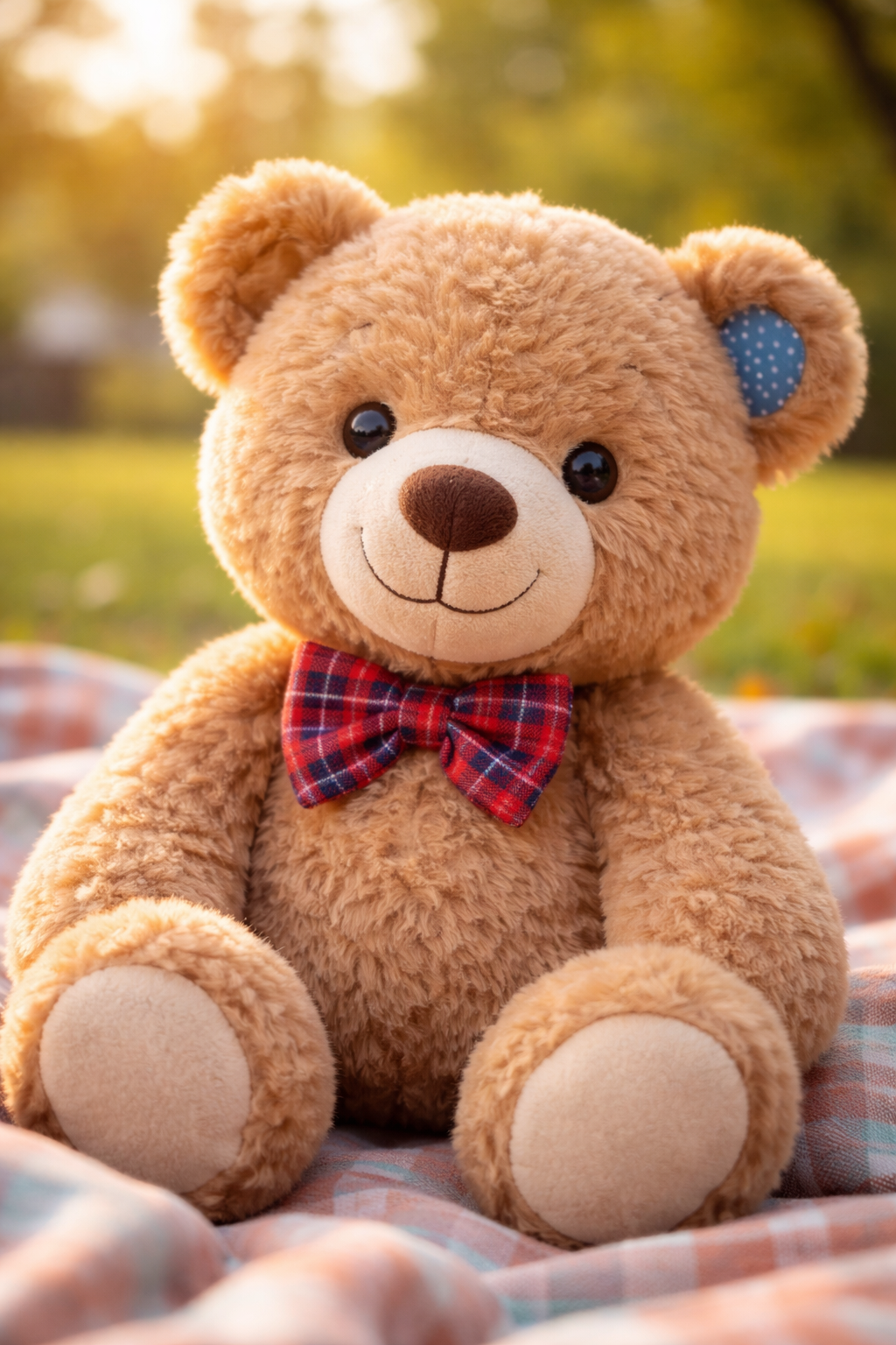 Photo of a well-loved stuffed teddy bear